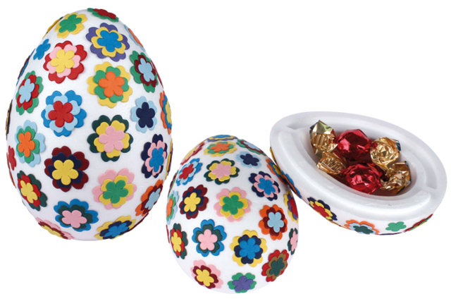 Large Surprise Egg Made of Styrofoam - 5 - Styrofoam - Decorative Supports - 10doigts.com - Polystyrène - Supports à décorer - 10doigts.fr