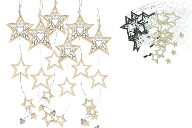 Assembly Kit: Star Garland - 3 - Christmas Garland and Ornaments - 10doigts.com - Guirlandes et suspensions de Noël - 10doigts.fr