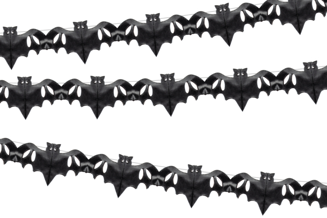 Paper Bat Garland - 4 m - 1 - Halloween Balloons - 10doigts.com - Ballons d'halloween - 10doigts.fr