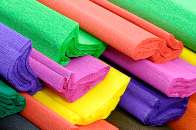 guirnalda de crepé flores - Papier crépon - 10doigts.fr