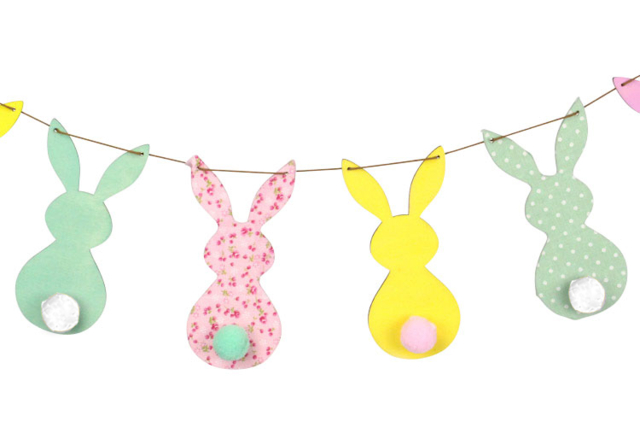 guirnalda pastel Pascua - Kits créatifs Pâques - 10doigts.fr