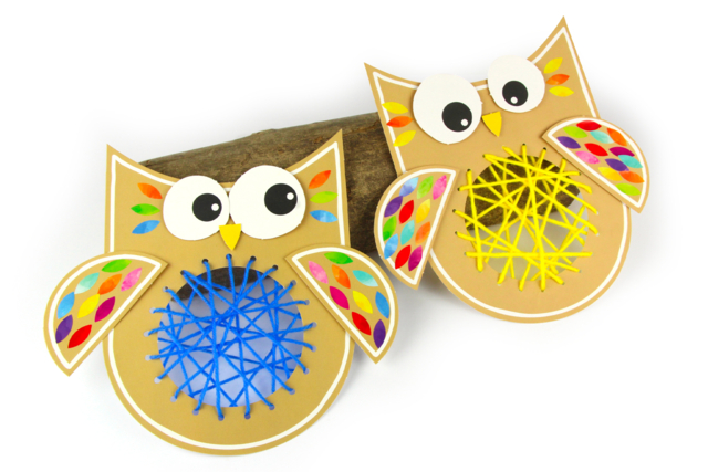 Owl Weaving Kit + Stickers - 6 Pieces - 3 - Creative Autumn Kits - 10doigts.com - Kits créatifs d'automne : des activités clé en main pour les enfants - 10doigts.fr