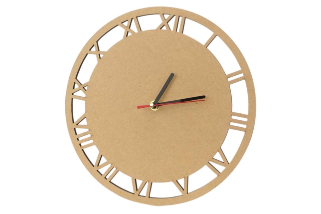 Roman Numerals Clock in Medium - 1 - Craftable Clocks - 10doigts.com - Horloges à fabriquer - 10doigts.fr
