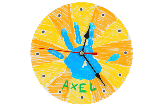 Thick Cardboard Clock - 5 - Craftable Clocks - 10doigts.com - Horloges à fabriquer - 10doigts.fr