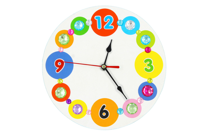Thick Cardboard Clock - 6 - Craftable Clocks - 10doigts.com - Horloges à fabriquer - 10doigts.fr
