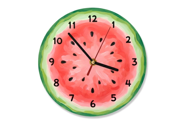 Round Wooden Clock - 7 - Craftable Clocks - 10doigts.com - Horloges à fabriquer - 10doigts.fr
