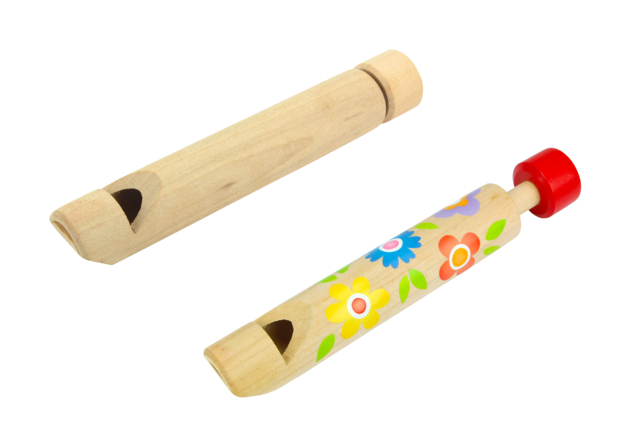 instrumento musical flauta - Instruments de musique en bois à décorer - 10doigts.fr