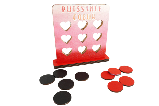 juegos de cuatro en raya de madera - Jeux et Jouets en bois à décorer - 10doigts.fr