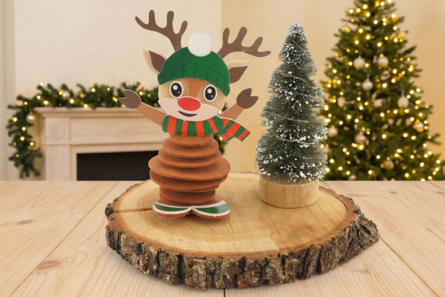 kit 6 renos de fieltro - Kits créatifs de Noël pour les enfants - 10doigts.fr