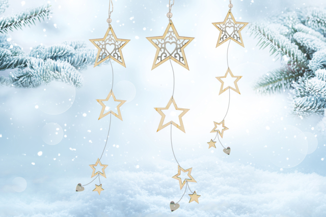 Assembly Kit: Star Garland - 1 - Christmas Garland and Ornaments - 10doigts.com - Guirlandes et suspensions de Noël - 10doigts.fr