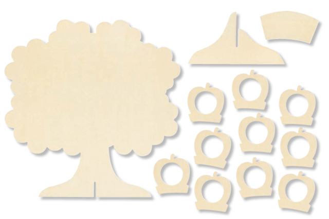 Wooden Family Tree to Make - 2 - Wooden Photo Frames - 10doigts.com - Cadres photo en bois à décorer - 10doigts.fr