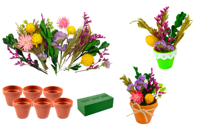 Dried Flower Composition Kit - 6 Pieces - 4 - Parent's Day Kits - 10doigts.com - Kits fête des parents - 10doigts.fr