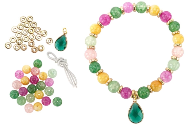Chic Beaded Bracelet Kit - 3 - Creative Kits for Mother's Day - 10doigts.com - Kits créatifs Fête des Mères : des coffrets tout-en-un pour fabriquer vos cadeaux pour maman - 10doigts.fr