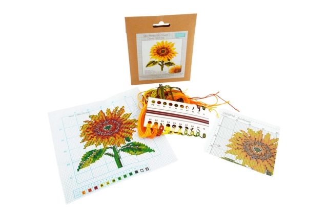 Cross Stitch Kit: Sunflower - 3 - Sewing Kits - 10doigts.com - Kits Mercerie - 10doigts.fr