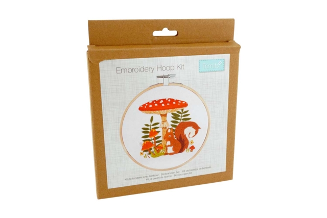Embroidery Kit with Wooden Hoop: Squirrel - 5 - Embroidery Hoops and Fabrics - 10doigts.com - Tambours et toiles à broder - 10doigts.fr