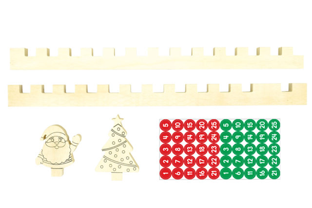 Wooden Advent Calendar Ruler - 80 cm - 3 - Advent Calendars - 10doigts.com - Calendriers de l'Avent à décorer - 10doigts.fr