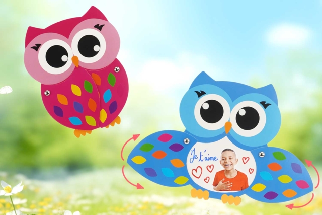 Owl Mobile Card Kit - 6 Cards - 3 - Card Making Kits - 10doigts.com - Kits carteries - 10doigts.fr