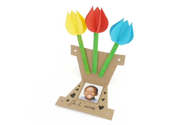 Tulip Card Kit - 6 Cards - 3 - Parent's Day Kits - 10doigts.com - Kits fête des parents - 10doigts.fr