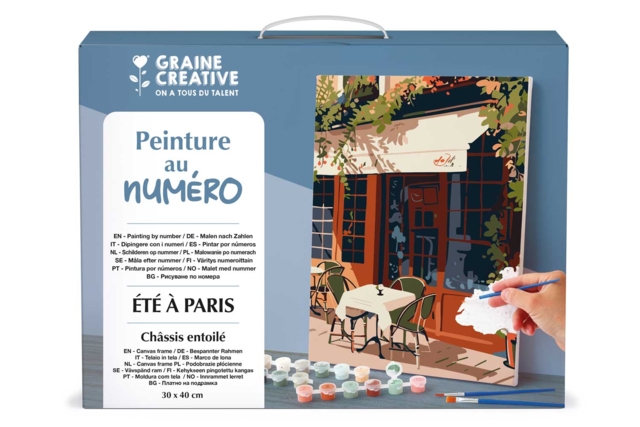 kit creativo Pintura por números - Verano en París - Peinture aux numéros : découvrez l'art du tableau numéroté pour tous - 10doigts.fr