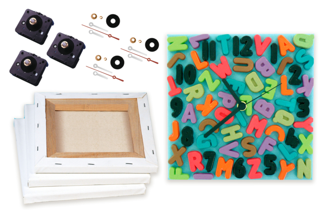Clock Making Kit - 3 Pieces - 3 - Office Supplies - 10doigts.com - Objets pour le bureau : personnalisez votre espace de travail - 10doigts.fr
