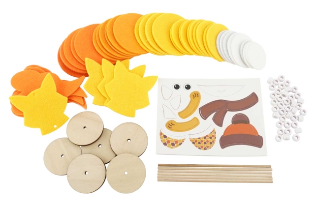 Felt Foxes to Assemble - 6 Pieces - 2 - Creative Autumn Kits - 10doigts.com - Kits créatifs d'automne : des activités clé en main pour les enfants - 10doigts.fr