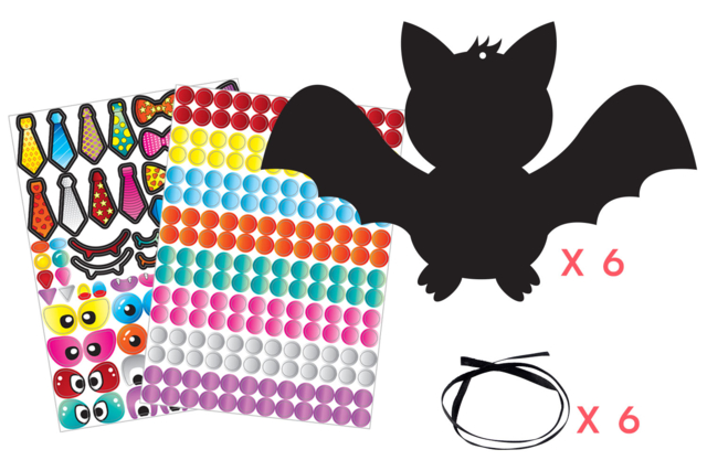 kit de halloween murciélago - Kits créatifs Halloween - 10doigts.fr