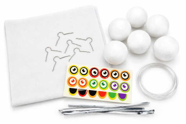 Halloween Ghost Kit for Kids - Kits créatifs Halloween - 10doigts.fr