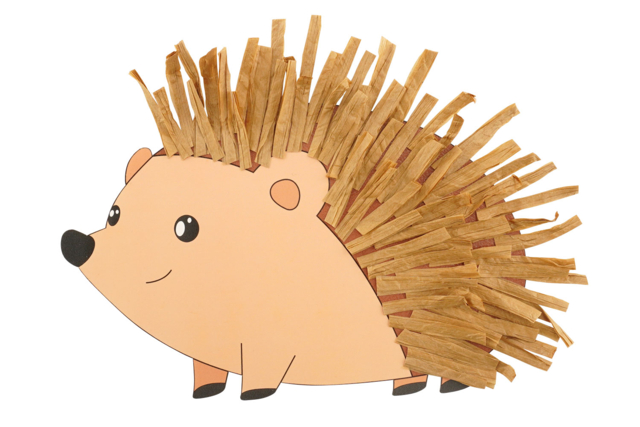Hedgehog Raffia Kit - 4 Pieces - 4 - Creative Autumn Kits - 10doigts.com - Kits créatifs d'automne : des activités clé en main pour les enfants - 10doigts.fr