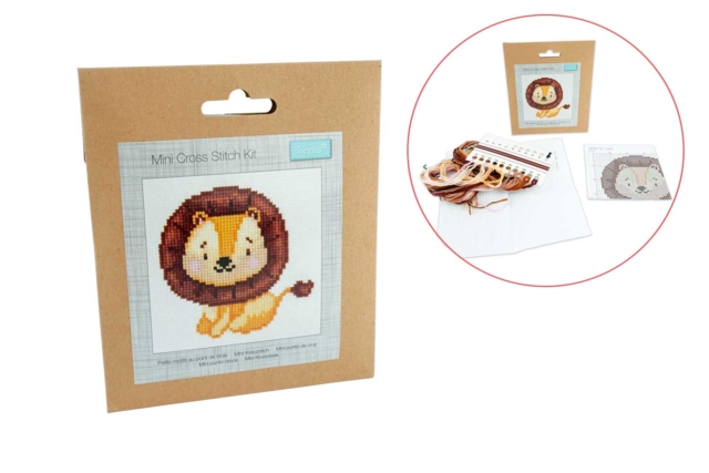 Cross Stitch Kit: Lion - 1 - Sewing Kits - 10doigts.com - Kits Mercerie - 10doigts.fr