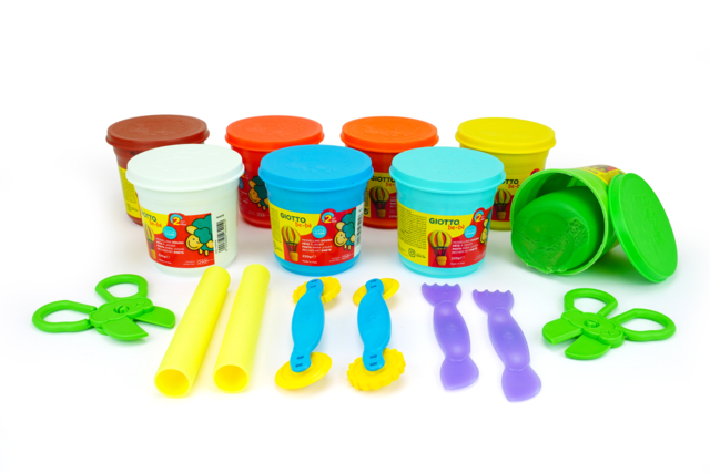 Maxi Modeling Kit - 8 Modeling Clays + Accessories - 1 - Baby modeling dough - 10doigts.com - Pâtes à modeler bébé - 10doigts.fr