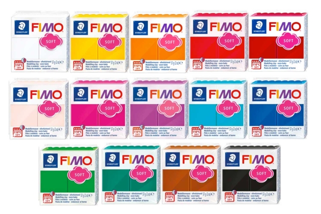 Fimo Pasta Kit - 14 Assorted Colors - 1 - Fimo Clay Promotional Packs - 10doigts.com - Packs Promo pâtes Fimo : des assortiments exclusifs au meilleur prix - 10doigts.fr