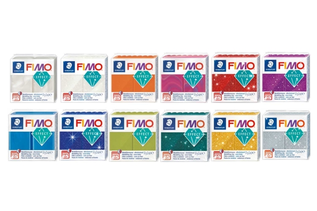 Fimo Effect Polymer Clay Kit - 12 Colors - 1 - Fimo Effect Clay - 10doigts.com - Pâtes Fimo Effect : donnez une dimension magique à vos modelages - 10doigts.fr