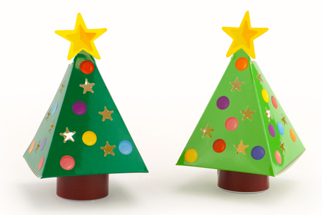 Kit árboles luminosos + velas - 6 unidades - Photophores de Noël à décorer - 10doigts.fr