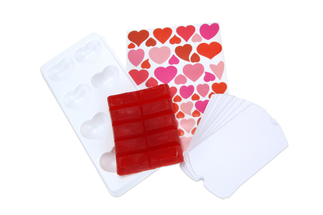 Red Soap Activity Kit - 10 Soaps - 2 - Soap Bases - 10doigts.com - Bases de savon - 10doigts.fr