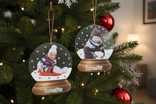 Snow Globe Ornament Kit - 6 Pieces - 2 - Christmas Creative Kits for Children - 10doigts.com - Kits créatifs de Noël pour les enfants - 10doigts.fr