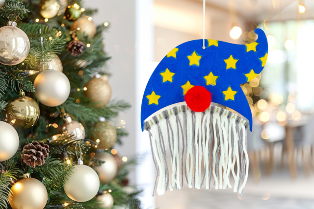 Kit para crear adornos de Navidad de gnomos - Décorations de Noël en bois - 10doigts.fr