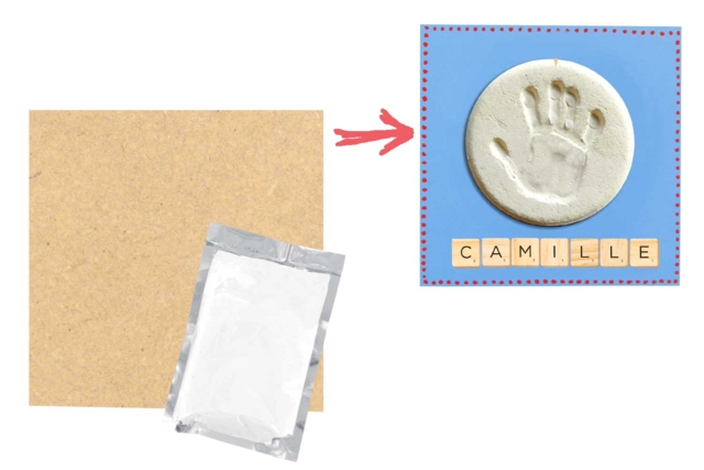 Baby Handprint Frame Kit - 1 - Imprints - Molding and Casting - 10doigts.com - Empreinte - Modelage et moulage - 10doigts.fr
