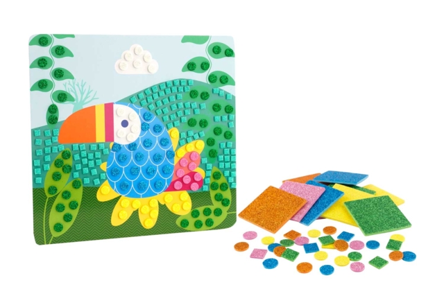 Kit tableaux gommettes mosaïques  - Toucan - Les nouveautés 2026 - 10doigts.fr