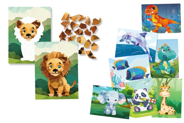 Kits de cuadros de gomets numerados: Temas a elegir - Kits animaux et nature : créez votre propre univers sauvage - 10doigts.fr