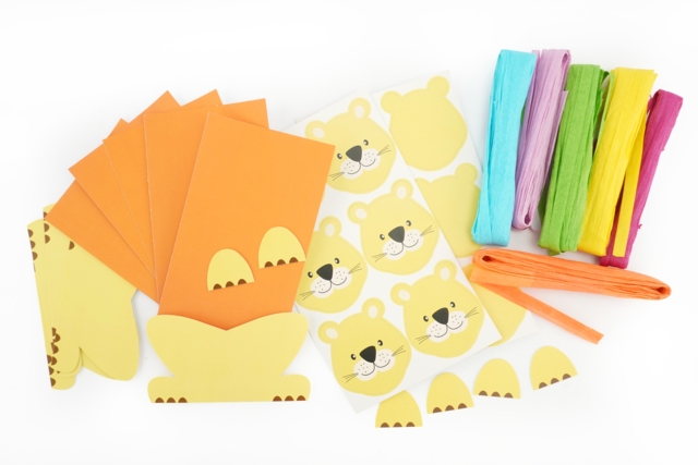 Multicolored Mane Lion Kit - 6 Lions - 2 - Animal and Nature Kits - 10doigts.com - Kits animaux et nature : créez votre propre univers sauvage - 10doigts.fr