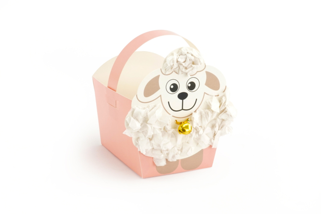 Kits de cestas de ovejas  - Paniers de Pâques - 10doigts.fr