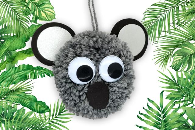 Koala de pompon - Outils à pompons et tricotins : l'art du fil à la portée de tous - 10doigts.fr