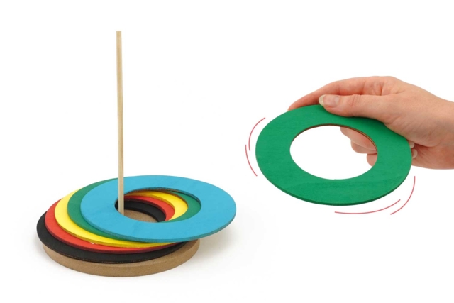 Lanzar aros personalizar niño - Jeux et Jouets en bois à décorer - 10doigts.fr