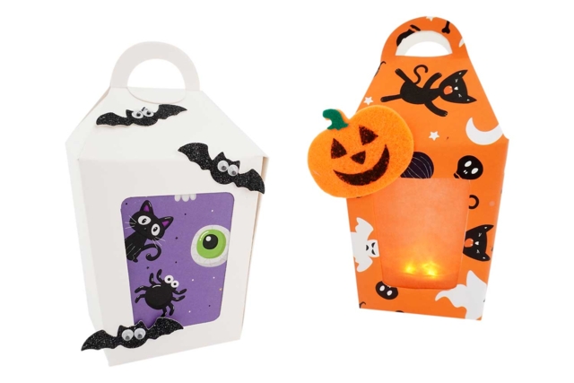 Small Lanterns to Assemble - 6 Pieces - 3 - Cardboard Boxes and Baskets - 10doigts.com - Boîtes et corbeilles en carton - 10doigts.fr
