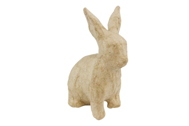 Paper Mache Rabbit - 1 - Cardboard Animals - 10doigts.com - Animaux en carton - 10doigts.fr