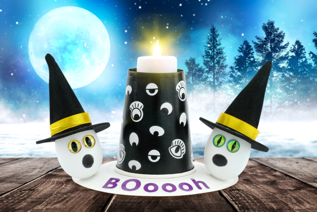 Mini Witch Hats - 6 Pieces - 2 - Halloween Creative Accessories - 10doigts.com - Accessoires créatifs Halloween - 10doigts.fr