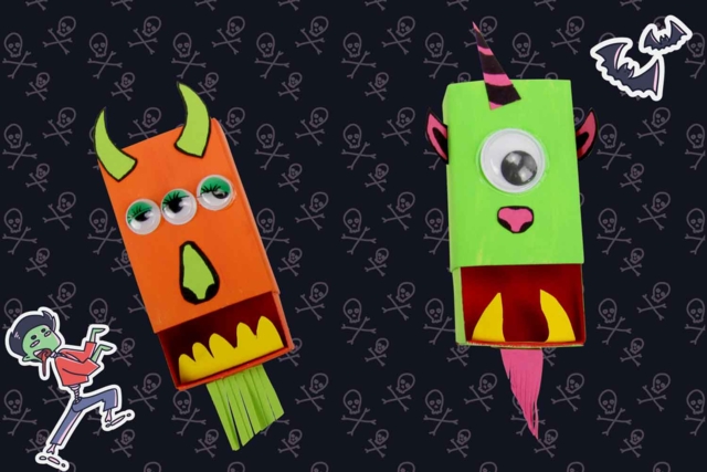 Los monstruos de cajas de fósforos - Papiers colorés - 10doigts.fr
