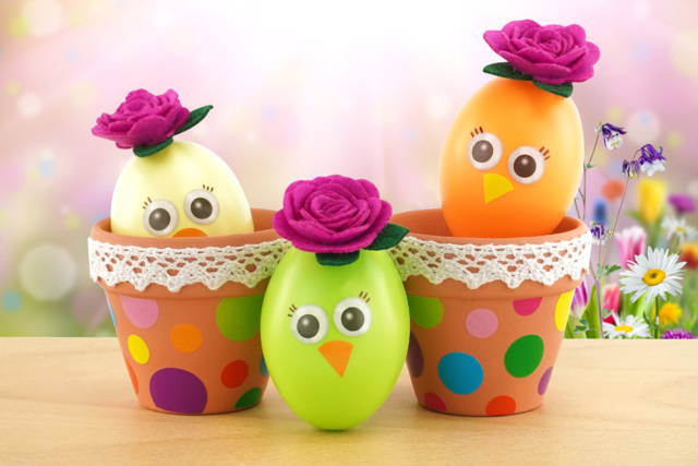 Colored Plastic Eggs - 6 cm - 3 - Creative Easter Eggs - 10doigts.com - Oeufs de Pâques créatif - 10doigts.fr
