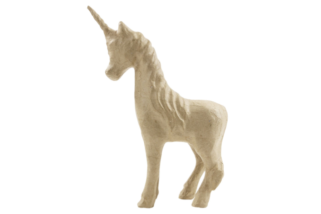 Paper Mache Unicorn - 1 - Cardboard Animals - 10doigts.com - Animaux en carton - 10doigts.fr