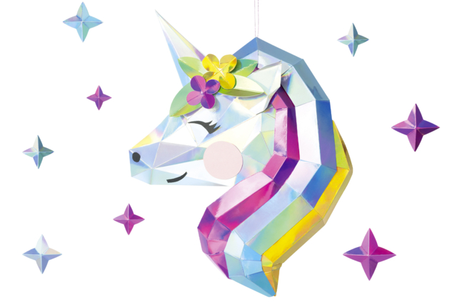 unicornio papel iridiscente - Papier métallisé, pailleté - 10doigts.fr